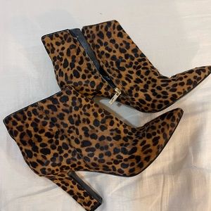 Marc fisher cheetah booties, 8